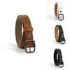 Womens Simple Pu Leather Waist Belt With Alloy Buckle For Office And Casual Styles