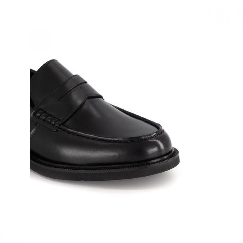 DakS Men S Comfort Penny Loafer Black dmm513kS10