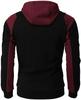 Men's 2021 Slim Fit Hooded Color-block Jacket - Long Sleeve Casual Sweatshirt