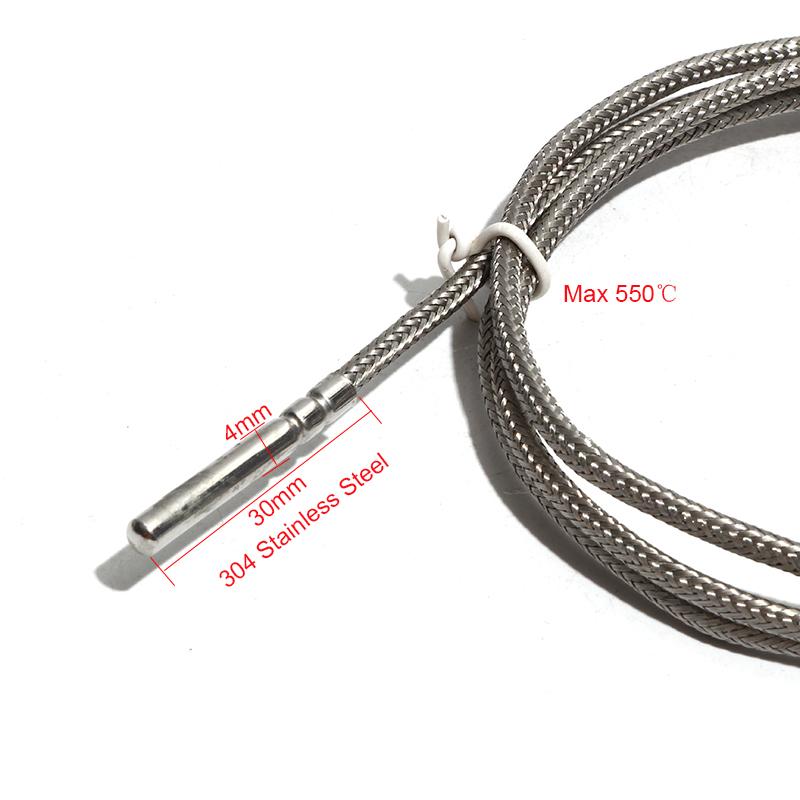 Rezistență termică de precizie PT1000, sârmă ecranată ignifugă, cu formare de role, pentru senzorul cuptorului