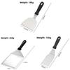 Stainless Steel Steak And Pancake Spatula With Long Handle For Home Kitchen Cooking
