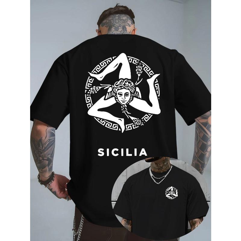

European sizes Fashionable God Madness: Mythical Symbols Metaphorically Reflected in Sicilian Loop S чёрный