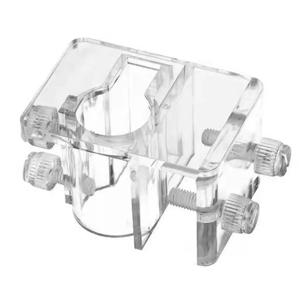 Large Pipe Water Tube Fixed Clip Acrylic Material Easy To Install Hose Bracket Inlet and Outlet Pipe Water Pipe Holder Fish Tank