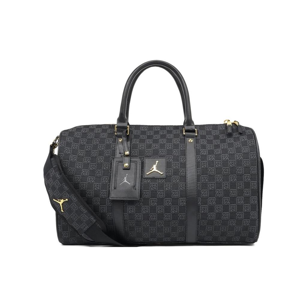 Jordan Fabric Monogram Bag , Luggage Bag , Bucket Bag , Shoulder Bag Unisex Black (Unisex) Travel Bags FJ6787 011