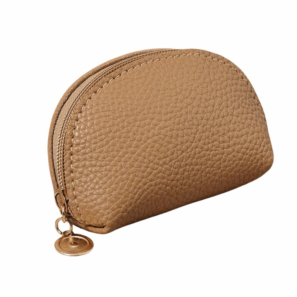 Portable Card Storage Pouch PU Leather Women's Wallet Casual Coin Storage Bag  Women Men