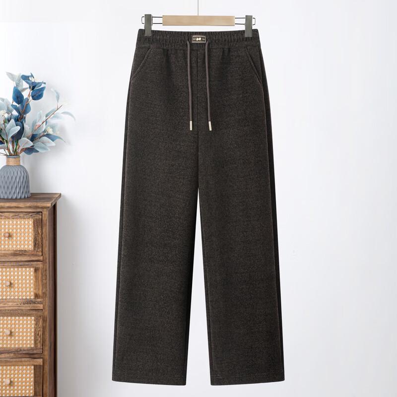 Langsha Women's High-Waisted Loose Straight-Leg Casual Trousers