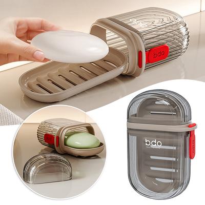 1pc/3pc Travel Soaps Case with Sealed Cover Personalized Soaps Holder for Home/Travel