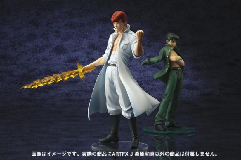 Kotobukiya Yu Yu Hakusho ARTFX J Kazuma Kuwabara stupnice PVC lakovaný hotový výrobek 1/8