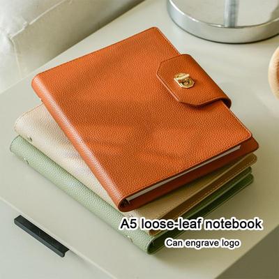 Μαλακό δέρμα A5 με κούμπωμα, τετράδιο μαθητή για θέματα, σημειωματάριο γραφείου με αποσπώμενα φύλλα, ημερολόγιο, βιβλίο καταγραφής συσκέψεων εργασίας, ημερολόγιο ταξιδιού, αντικαταστάσιμες εσωτερικές σελίδες