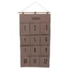 12 Pockets Hanging Organizer Space Saving Wall Hanging Storage Bag Easy Installation Fabric Hanging