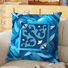 Exotic Portuguese Pattern Cushion Cover Soft Durable Reversible Pillow Cover Home  Car MultiScene Daily Comfort Pillowcase