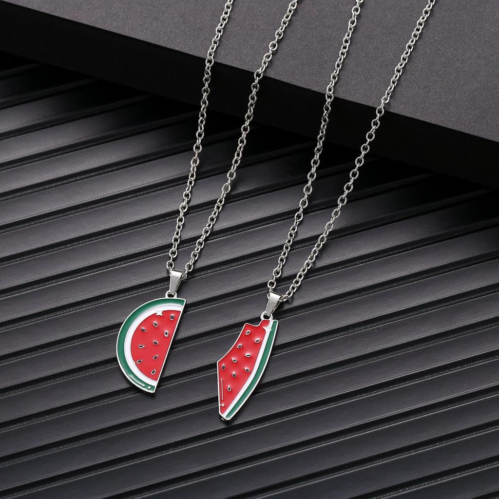 Palestina Watermeloen Ketting - Uniek Ontwerp, Hoge Kwaliteit Dames Hanger
