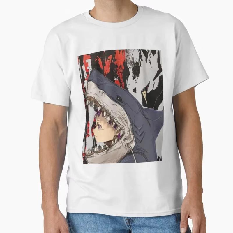 Dorohedoro Ebisu In Costume 80s Vintage Gift 90s Manga Caiman Gothic Comics Kaiman Anime T-shirt Tops Men Clothing