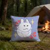 Cute GGubby Pillow Cover Polyester Square Cushion Case 45 cm Decorative for Home Couch Bed Car Decor
