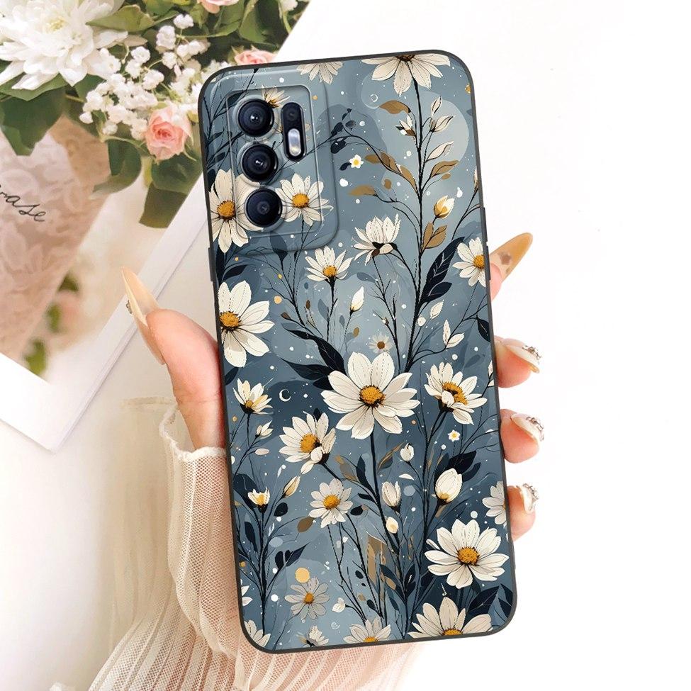 For Oppo Reno6 4G Case Cute Fashion Cartoon Funny Painted Silicone Phone Casing For Oppo Reno 6 4G CPH2235 Cover