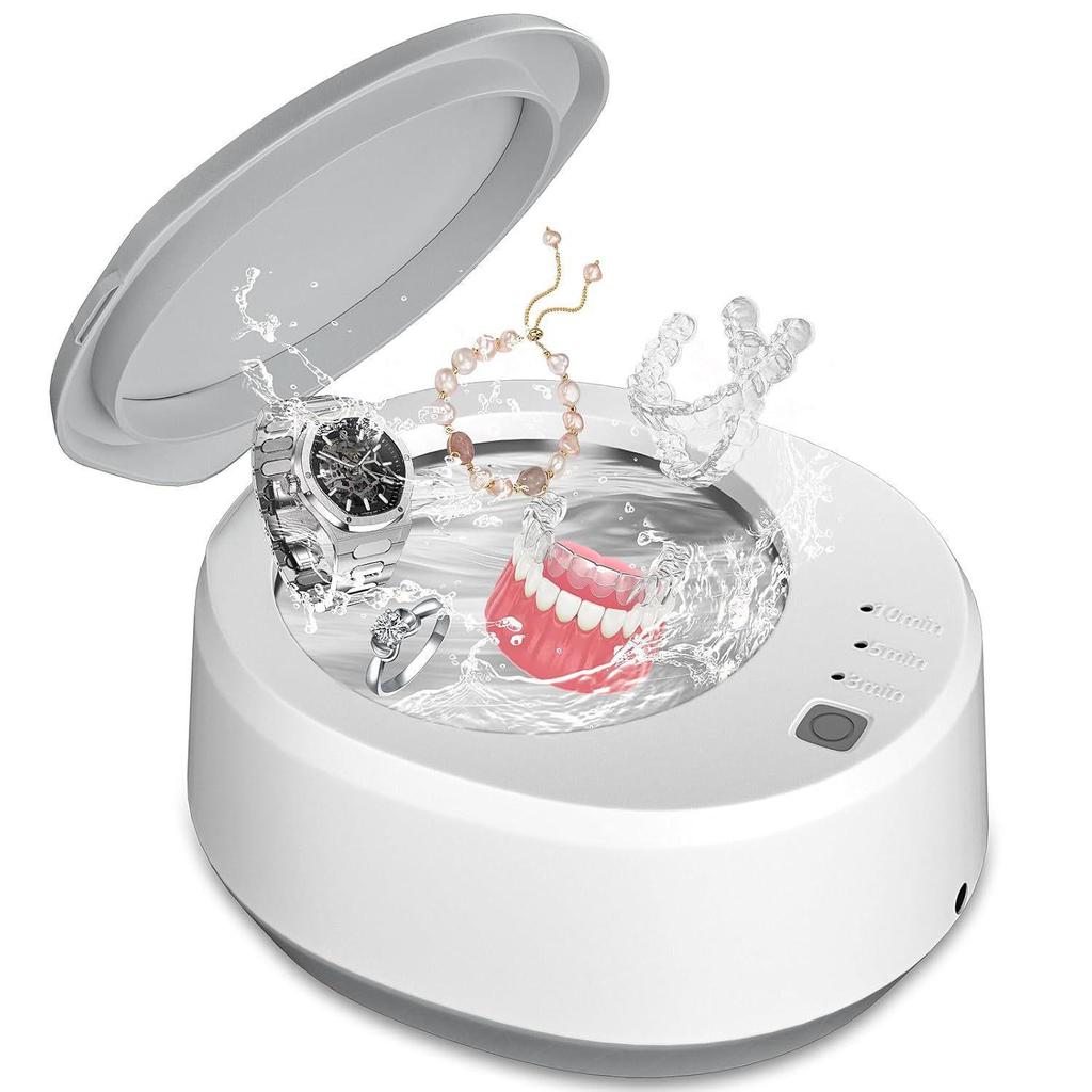 Ultrasonic UV Denture & Jewelry Cleaner for Household Use