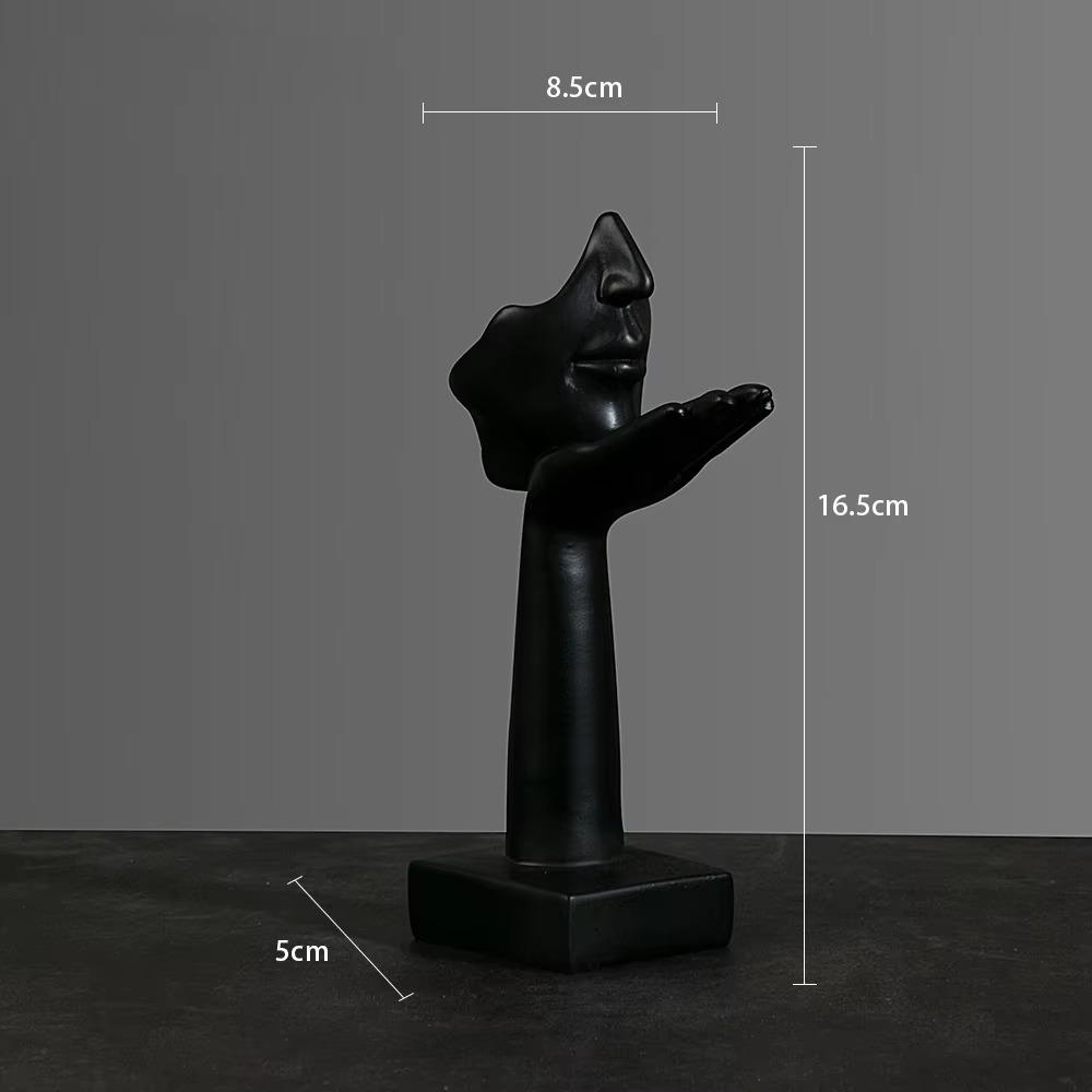 European Resin Abstract Mask Statues Miniature Collectible Figurines for Home Office Study Desktop Decoration Ornaments Gifts