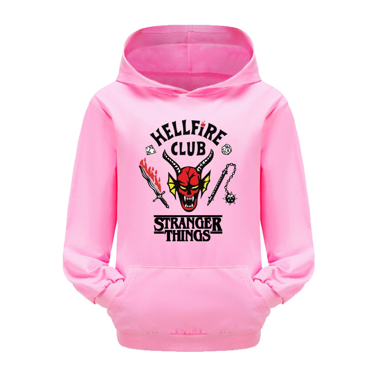 

Stranger Things, Bag Hoodies, Kids Hooded Sweater Casual Set 100