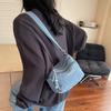 Denim Bag Women's Multi-Layer Crossbody Bag Mobile Phone Bag Shoulder Small Square Bag