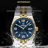 Binbang BINBOND Men's Luminous Waterproof Watch with Calendar and Large Dial