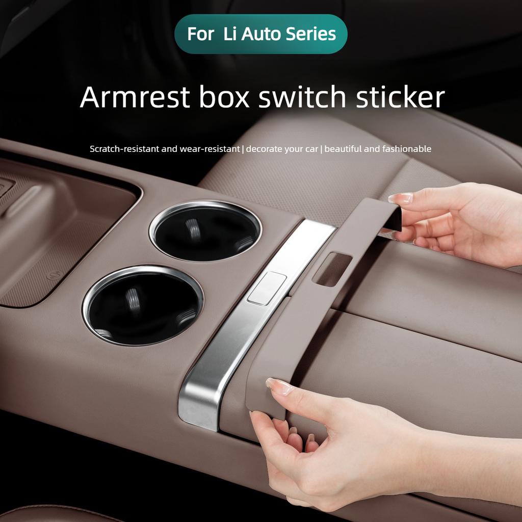 For Li Auto L6 L7 L8 L9 MEGA Car Armrest Box Switch Sticker Decorative Stickers for Central Control Buttons for Li Lixiang Car
