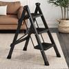 Foldable Step Stool Indoor Multi-Purpose Anti-Slip Safety Ladder 2/3 Step Household Compact Lightweight Space-Saving Design