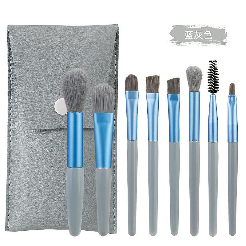 8 Mini Makeup Brushes Set Soft Bristles Full Set Eyeshadow Setting Loose Powder Brush Blush Brush Beauty Tools Brushes