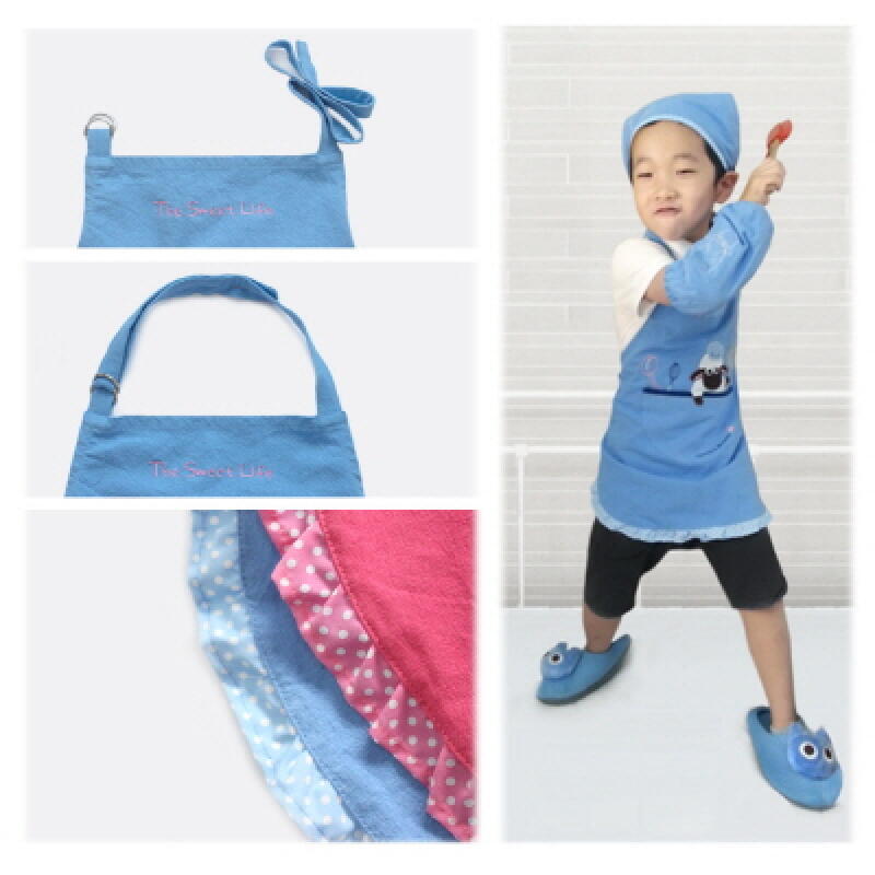 Woolly Brownie Children s Apron Set Woolly (pink)