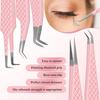Anti-static Eyelash Extension Tweezer Stainless Steel Fiber Tip Makeup Tool  Beauty Salon