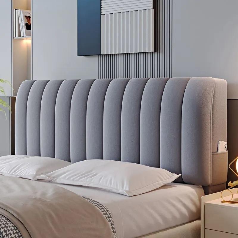 Thick Velvet Headboard Cover Soft and Comfortable Headboard Backrest Cover Simple Dust-proof and Anti-collision Protective Cover