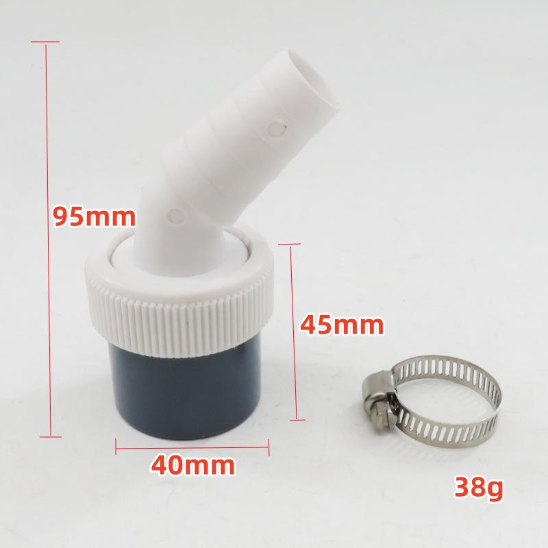 

19-24mm Single Bend Connector Drain Pipe for Washing Machine Floor Drain