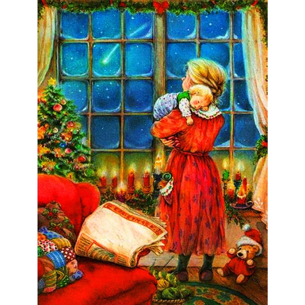 5D Diamond Painting Landscape Door Rhinestone Kit Sale Diamond Embroidery Christmas Tree Needlework Sets Handmade Gift