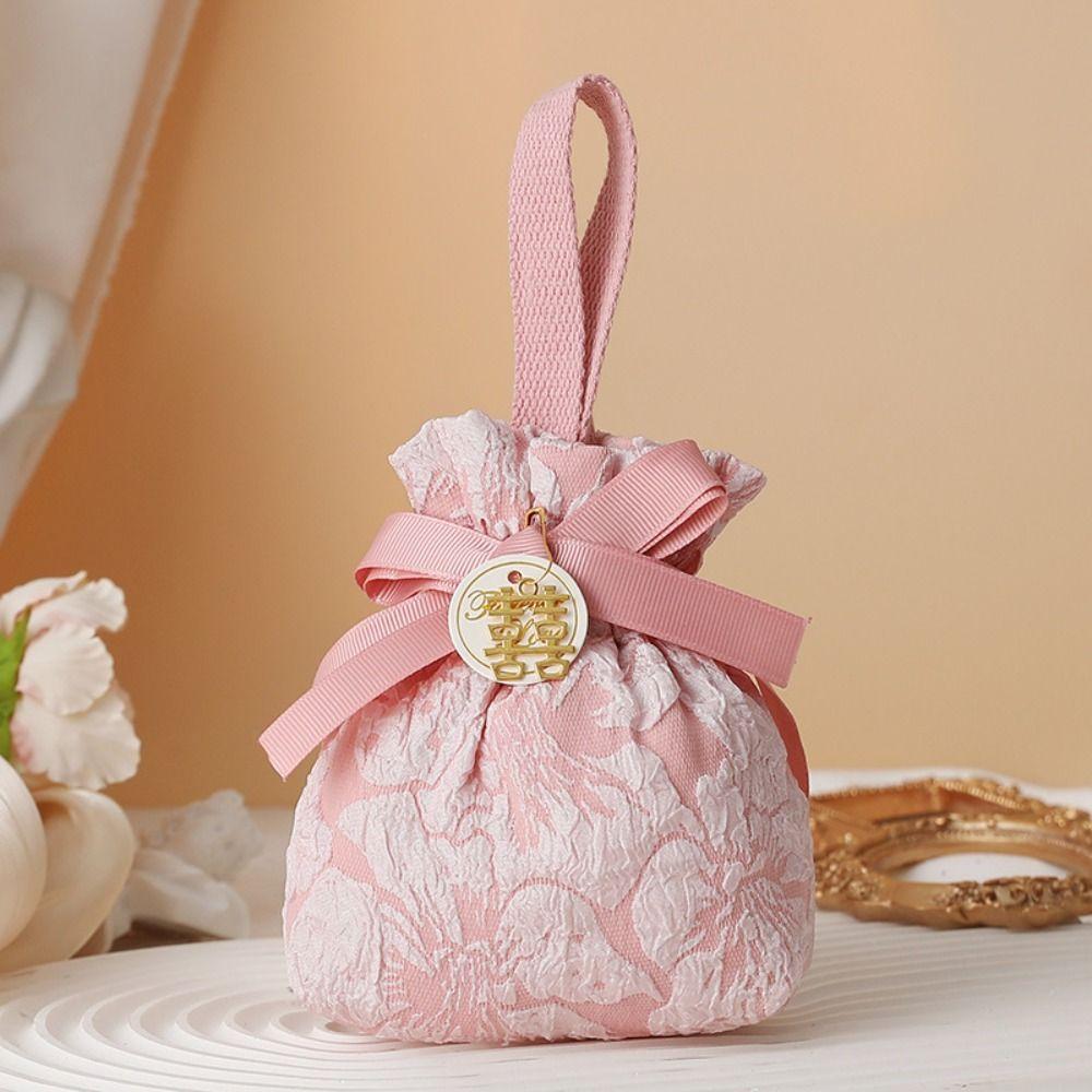 

Large Capacity New Year Drawstring Bag Korean Style Wedding Candy Bag Female/Girls B