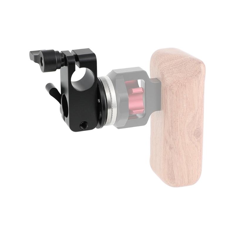 Aluminum Alloy 15mm Single Rod Clamp Durability For M6 Connection Handle For DSLR Camera Cage Handgrip