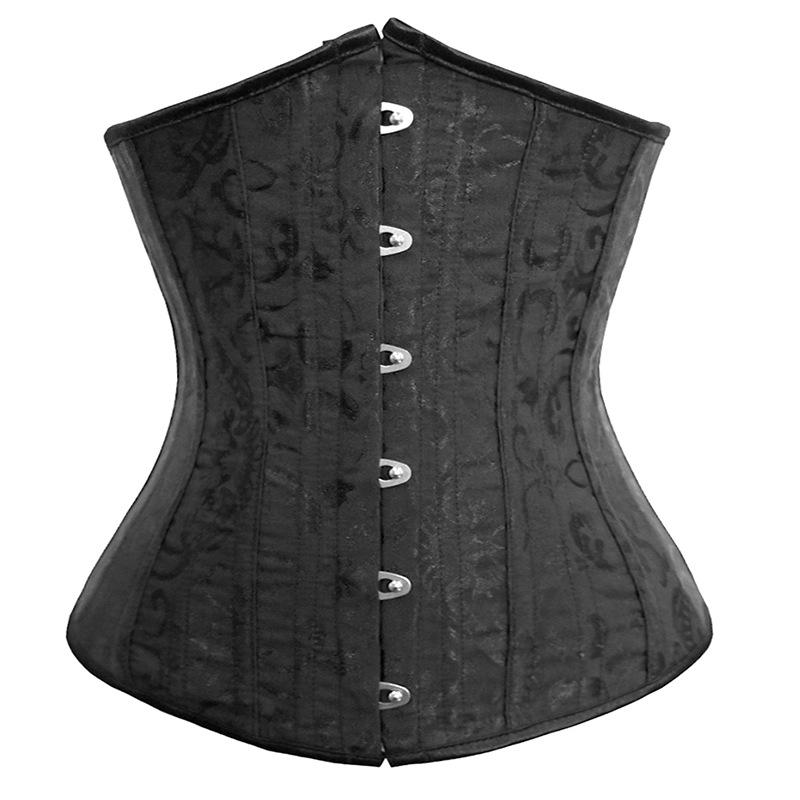Steel Boned Jacquard Waist Trainer Corset Belt For Women Tummy Control Body Shaper