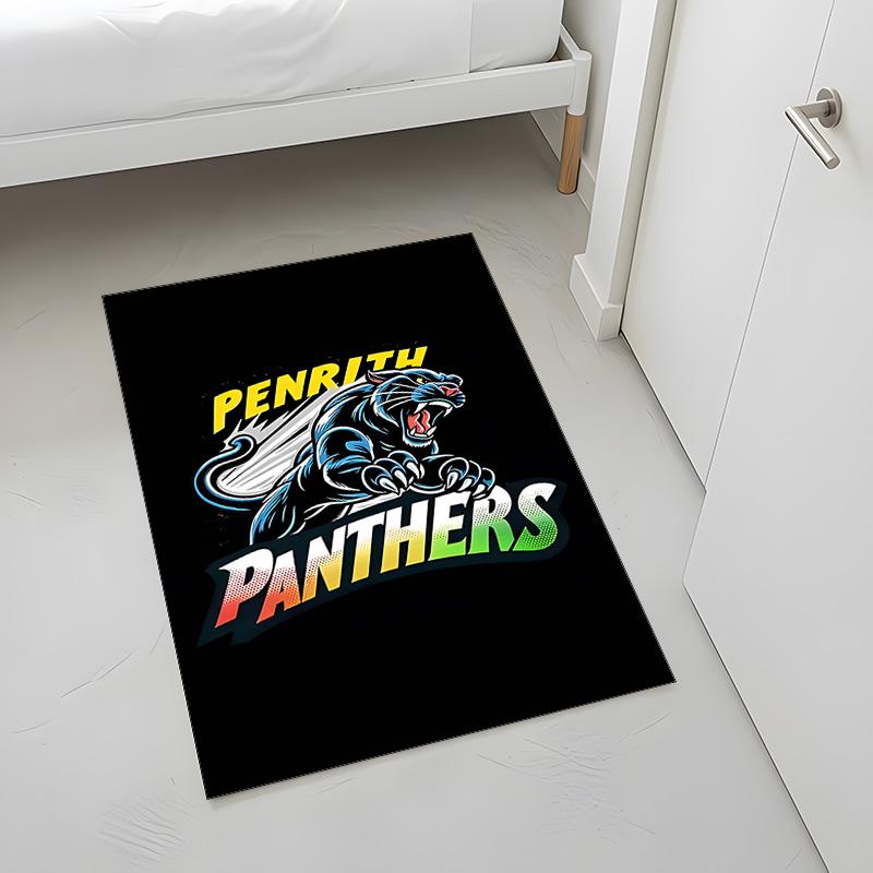 Penrith Panthers (5) Rug Suitable For Living Rooms Bedrooms Computer Rooms Dining Areas And Placement Under Tables And Chairs Also An Ideal Choice For
