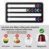 Portaoggetti da Parete Senza Foratura per Capsule di Caffè | Compatibile con Capsule Multi-Marca | Salvaspazio
