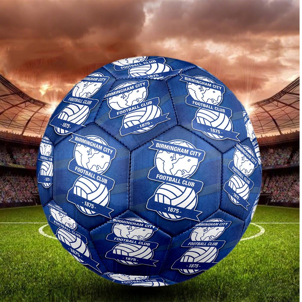 Birmingham City Taglia 5 Pallone da Calcio Alta Elasticità Pallone da Calcio Per Competizione All'aperto Allenamento Quotidiano Gioco