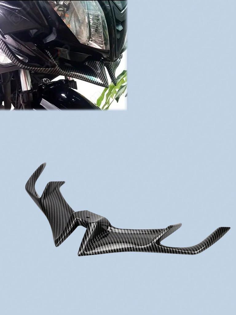 Divisor Delantero de Ala de Pato para Motocicleta, Spoiler de Labio de Aerodinámica ABS, Se Adapta a Suzuki/Honda/Yamaha/BMW/Triumph/Harley-Davidson, Rac