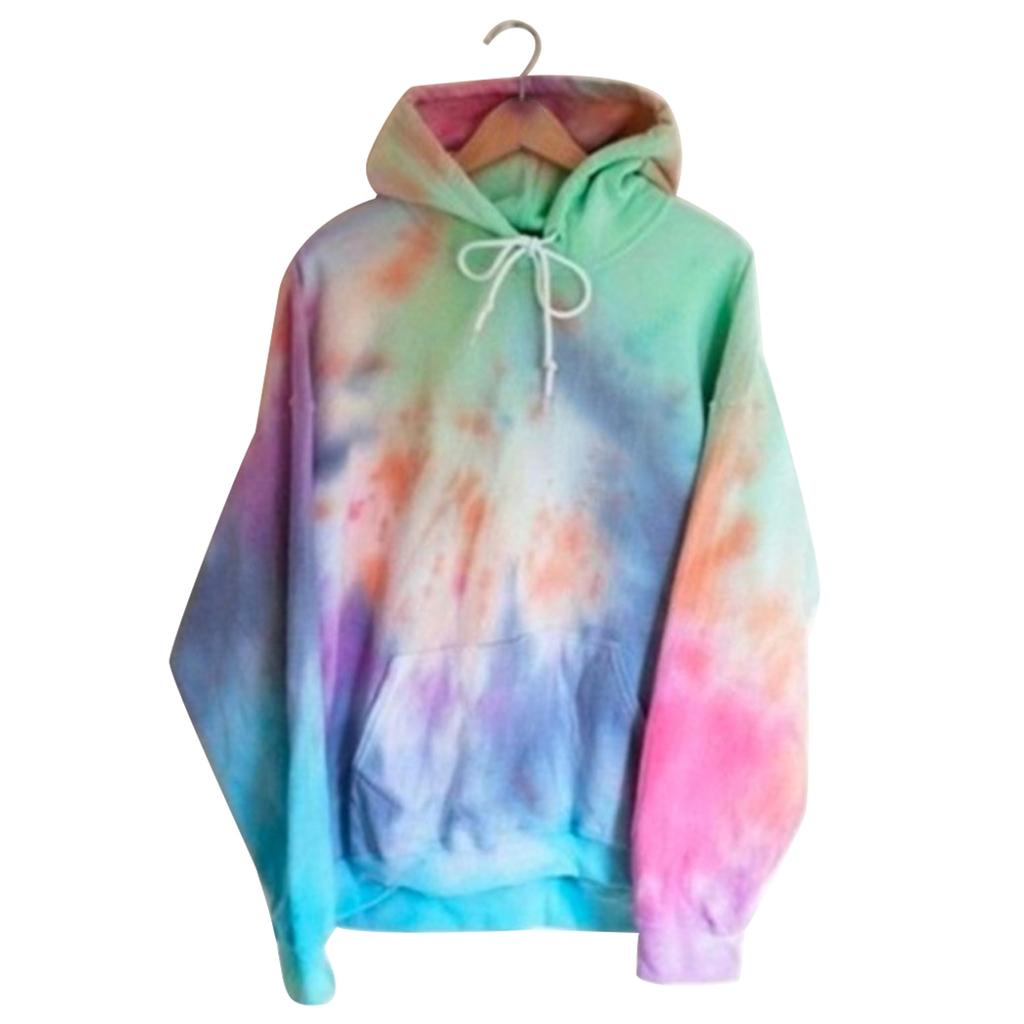 Autumn Women's Hoodie Long Sleeve Loose Workout Office Soft Comfortable Gift Fashion Pullover Daily With Pocket Gradient Color