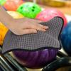 Bowling Ball Microfiber Towel Anti-slip Grip Bowling Quick-drying Washable Dirt Oi Cleaner Shammy Pad Cleaning Rag Bowling Accessories