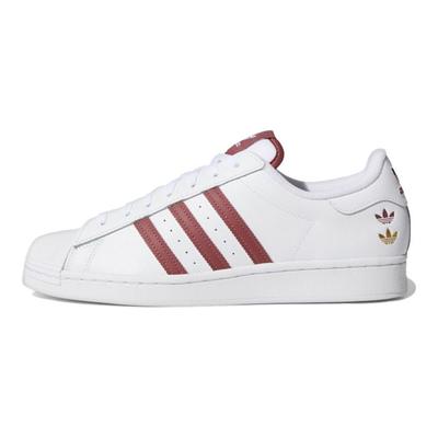 Superstar Bianco Cremisi Silenzioso Unisex Sneakers Bianco Nuvola Foglia Oro GY0976