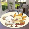 One Piece Logo Round Area Rug Carpet Rug For Living Room Bedroom Sofa Playroom Decor Nonslip Floor Mat