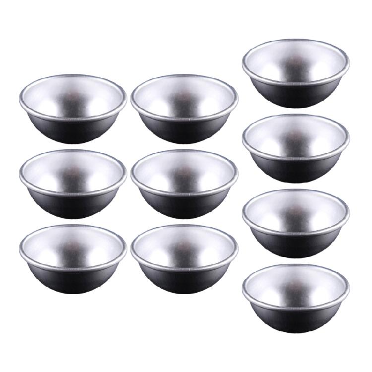

Pack of 10 Round Cake Tins Bakings Molds Dessert Molds AluminumAlloy Cake Pans s