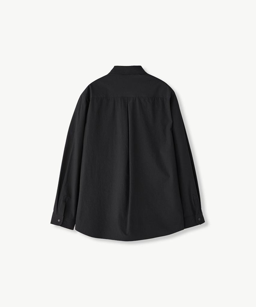 Stco [Rnw] Ripstop Shacket Jumper Black (Semi-Oversized Fit)_Swjva03Nsb