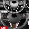 ABS Car Steering Wheel Button Panel Trim Case Cover Stickers Accessories For Toyota Camry 70 XV70 2018    2022