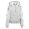 Tiro 24 Sweat Hoodie With Three Stripes And Fleece Long Sleeve Women Tops Grey IR7509