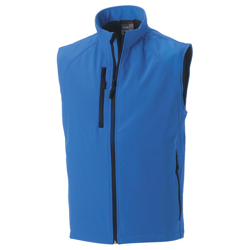 Russell Mens 3 Layer Soft Shell Vest Jacket