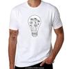 Flowers In Light Bulb T-Shirt Blanks Boys Whites Tees Korean Fashion Mens Graphic T-shirts Funny