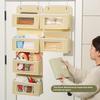 Over The Door Hanging Organizer with Clear Windows Multi Large Capacity Pockets Durable for Bedroom Bathroom Closet Use